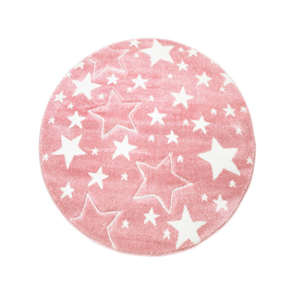 Carpet City Stars Pink/White Rug & Reviews Wayfair.co.uk